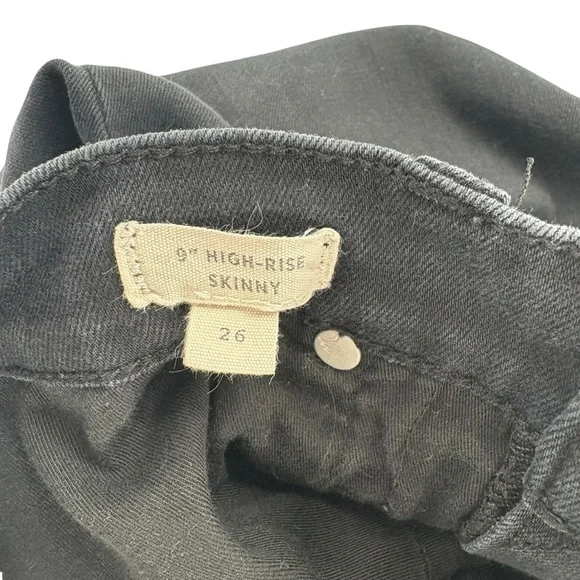 Madewell Women's 9” High-Rise Black Skinny Jeans - Picture 11 of 11